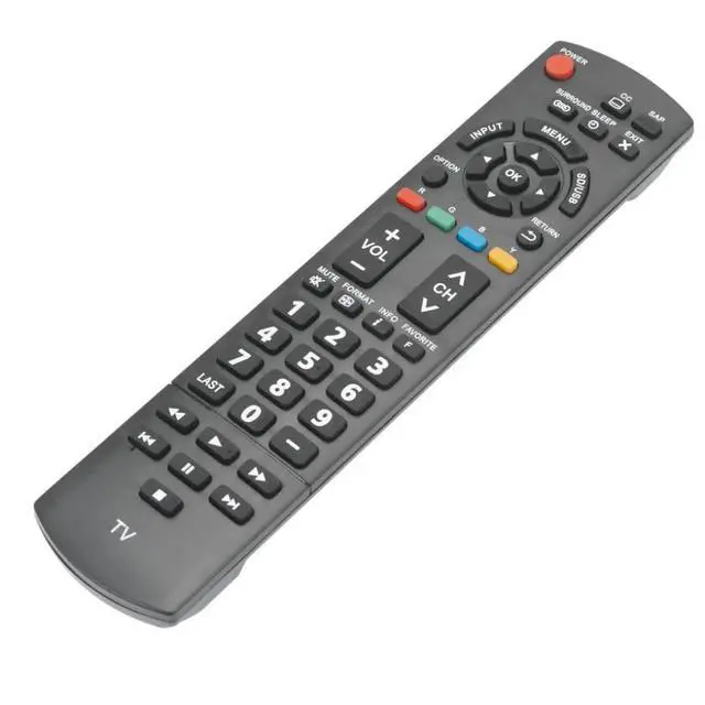 Alt view image 2 of 5 - N2QAYB000706 TV Remote Control for Panasonic TV in Living Rooms or Rooms, Size Approximately About 8 x 2 x 1 in, Replacement Remote Compatible Models TC-L24X5 TC-50PU54 TC-60PU54 TC-L32X5 TC-P42X5