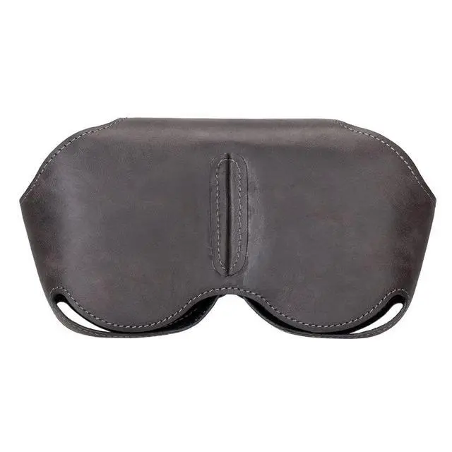 Alt view image 6 of 6 - AirPods Max Case, Genuine Leather Handmade, Protective Premium Leather Ear Cup Covers, Soft-Slim Travel Carrying Case, Compatible for AirPods Max (Black)