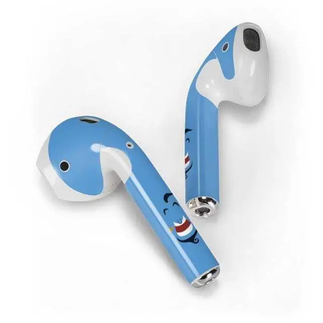 Alt view image 2 of 4 - Decal Audio Skin Compatible with Apple AirPods - Officially Licensed Disney Aladdin Genie Outline Art Design