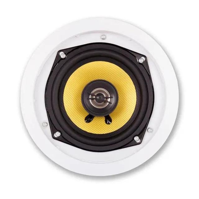 Alt view image 3 of 4 - Acoustic Audio HD-5 in Ceiling Speakers Home Theater Surround Sound 5 Speaker Set