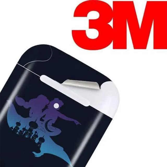 Alt view image 3 of 4 - Decal Audio Skin Compatible with Apple AirPods - Officially Licensed Disney Aladdin Magic Carpet Ride Design