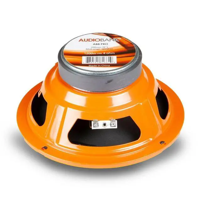 Alt view image 7 of 7 - 2X AB8Pro Series 8" Midrange Coaxial Loud 1200W Speaker 4-Ohms - Pair (2 Pieces) for Car, Van, ATV, Motorcycle, and Competition