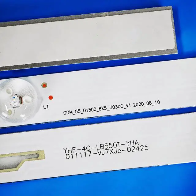 Alt view image 3 of 7 - LED Strips(8) for Insignia 55''TV NS-55D421NA16 NS-55D510NA19 006-P1K3486A 55D1600 TCL-ODM-55-D1500-8X5-3030C-V1 55U3600C 55U36CMC 55GA1600 55L510U18 55L2600C LVF550CSDX 55HR332M05A3