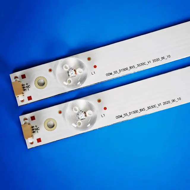 Alt view image 5 of 7 - LED Strips(8) for Insignia 55''TV NS-55D421NA16 NS-55D510NA19 006-P1K3486A 55D1600 TCL-ODM-55-D1500-8X5-3030C-V1 55U3600C 55U36CMC 55GA1600 55L510U18 55L2600C LVF550CSDX 55HR332M05A3