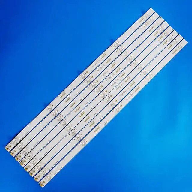 Alt view image 7 of 7 - LED Strips(8) for Insignia 55''TV NS-55D421NA16 NS-55D510NA19 006-P1K3486A 55D1600 TCL-ODM-55-D1500-8X5-3030C-V1 55U3600C 55U36CMC 55GA1600 55L510U18 55L2600C LVF550CSDX 55HR332M05A3