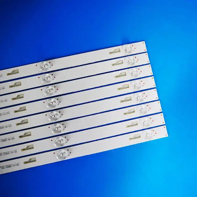 Alt view image 6 of 7 - LED Strips(8) for Insignia 55''TV NS-55D421NA16 NS-55D510NA19 006-P1K3486A 55D1600 TCL-ODM-55-D1500-8X5-3030C-V1 55U3600C 55U36CMC 55GA1600 55L510U18 55L2600C LVF550CSDX 55HR332M05A3