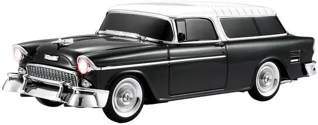 Main image of Retro car-shaped Bluetooth speaker, high-definition sound quality, TWS pairing, multiple interface outputs, truck model Bluetooth speaker, suitable for desktop decoration, parties, beach (BLACK)