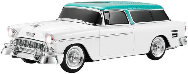 Main image of Retro car-shaped Bluetooth speaker, high-definition sound quality, TWS pairing, multiple interface outputs, truck model Bluetooth speaker, suitable for desktop decoration, parties, beach (WHITE)