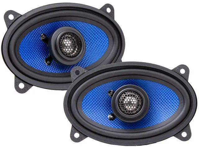 Main image of HCC46CX Colossus Classic 4x6 Car Speakers - 2-Way Coaxial System with Aluminum Dome Tweeters, 75W Peak Power & Butyl Rubber Surrounds (Pair)