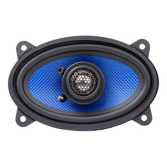 Alt view image 2 of 5 - HCC46CX Colossus Classic 4x6 Car Speakers - 2-Way Coaxial System with Aluminum Dome Tweeters, 75W Peak Power & Butyl Rubber Surrounds (Pair)