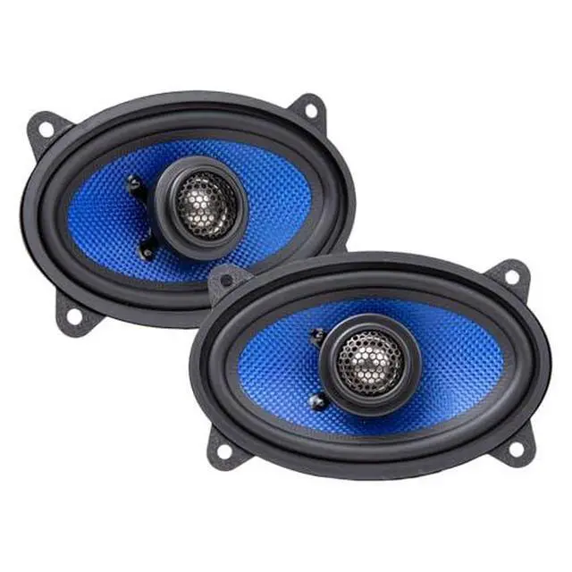 Alt view image 5 of 5 - HCC46CX Colossus Classic 4x6 Car Speakers - 2-Way Coaxial System with Aluminum Dome Tweeters, 75W Peak Power & Butyl Rubber Surrounds (Pair)