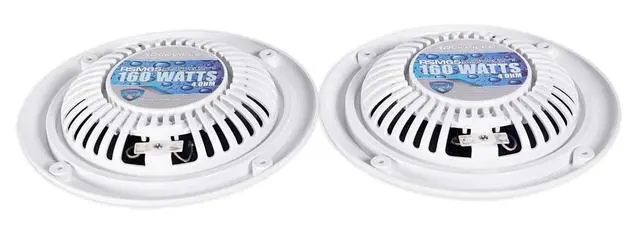 Alt view image 5 of 6 - RSM65W 6.5" Waterproof Shallow Slim Marine Speaker 4-Pack | 320W Peak/80W RMS, White, 0.925" Mounting Depth, 4 Ohm, UV-Treated, Saltwater Resistant, ATV/UTV/Golf Cart Use