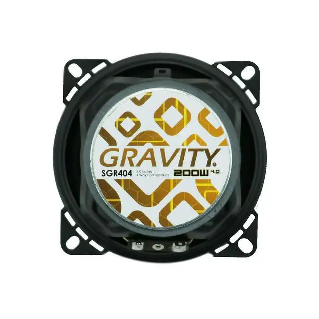 Alt view image 4 of 7 - 2X SGR404 4" 4-Way 200 Watts Maximum Power Handling Coaxial Car Speakers CEA Rated 4 Ohms Impedance 85dB Sensitivity Moisture Resistant Rubber Surround