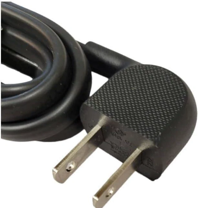 Alt view image 2 of 2 - Factory Part - Power Cord AC Cable 5 ft - Compatible with Samsung Models: UN43U7900FFXZA, QN43Q7FAAFXZA, QN43QEF1AFXZA, UN50U8000FFXZA, UN50U7900FFXZA, and QN50Q7FAAFXZA