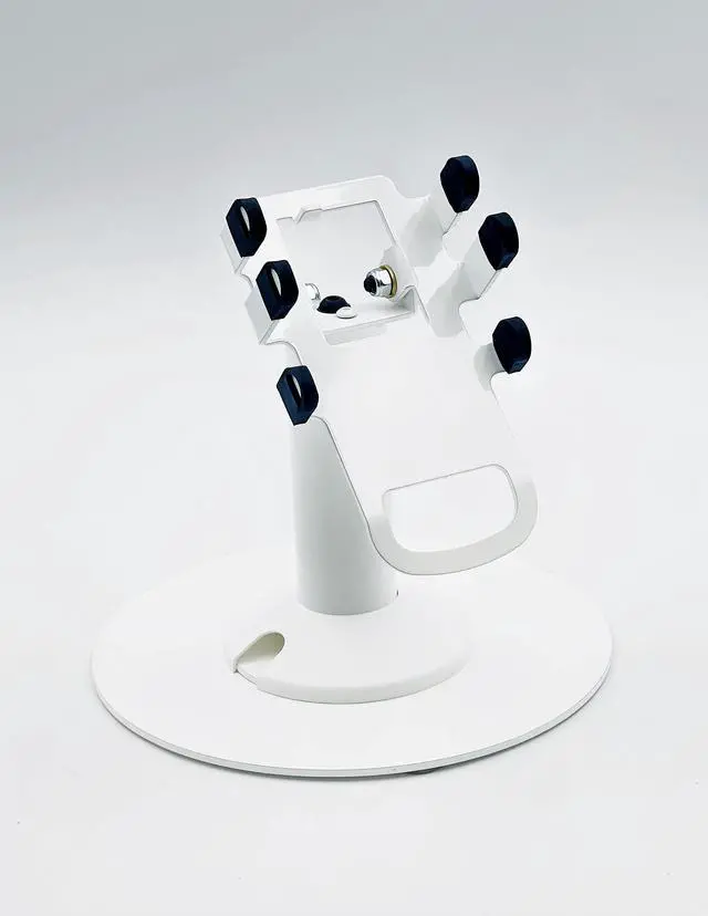 Main image of Clover Flex Freestanding Swivel and Tilt Stand with Round Plate (White)