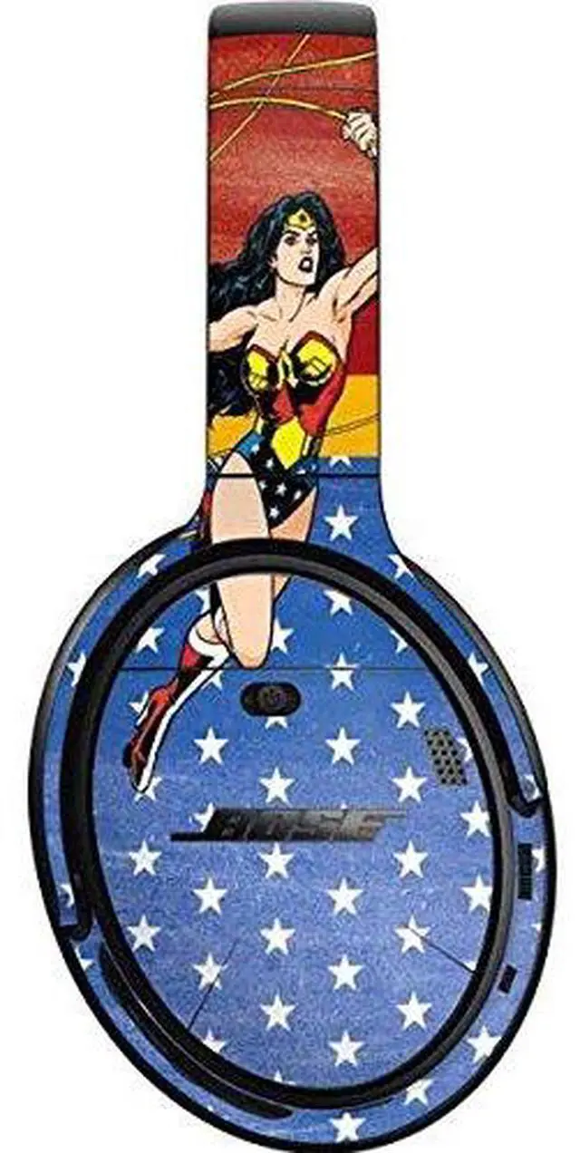 Main image of Decal Audio Skin Compatible with Bose QuietComfort 35 II Headphones - Officially Licensed Warner Bros Wonder Woman Ready to Fight Design