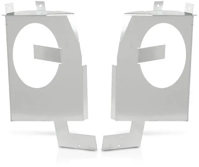 Main image of Speaker Brackets Kit Compatible with Dodge Truck D150 D300 Cab Corner 6x9 Speaker Brackets 1972-1993 Silver
