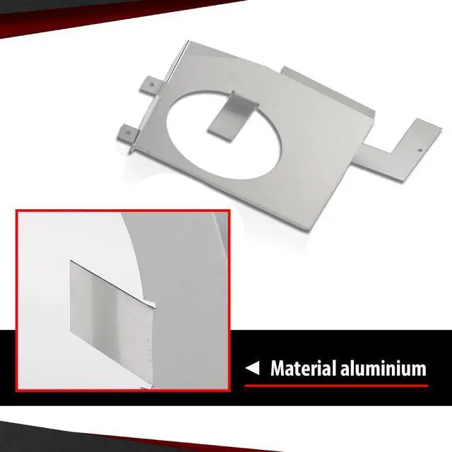 Alt view image 4 of 7 - Speaker Brackets Kit Compatible with Dodge Truck D150 D300 Cab Corner 6x9 Speaker Brackets 1972-1993 Silver