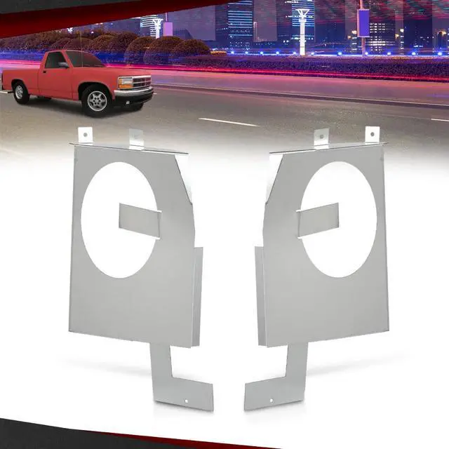 Alt view image 7 of 7 - Speaker Brackets Kit Compatible with Dodge Truck D150 D300 Cab Corner 6x9 Speaker Brackets 1972-1993 Silver