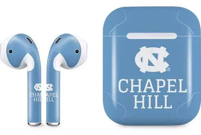 Main image of Decal Audio Skin Compatible with Apple AirPods 2 - Officially Licensed University of North Carolina UNC Chapel Hill Design