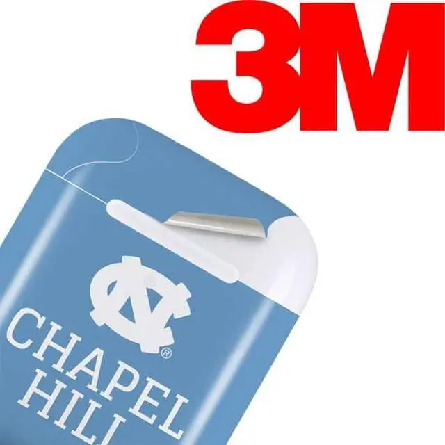 Alt view image 3 of 4 - Decal Audio Skin Compatible with Apple AirPods 2 - Officially Licensed University of North Carolina UNC Chapel Hill Design