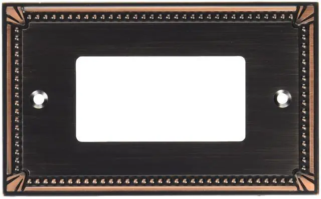 Main image of 3017AZ Imperial Bead Antique 1 Rocker/GFI Wall Plate, Bronze