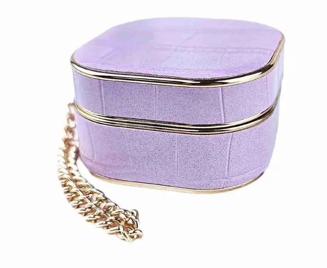 Main image of Compatible with Samsung Galaxy Buds 2 2021/Galaxy Buds Pro 2021/Galaxy Buds Live 2020, Leather Business Case Cover Accessories for Women Men-Purple