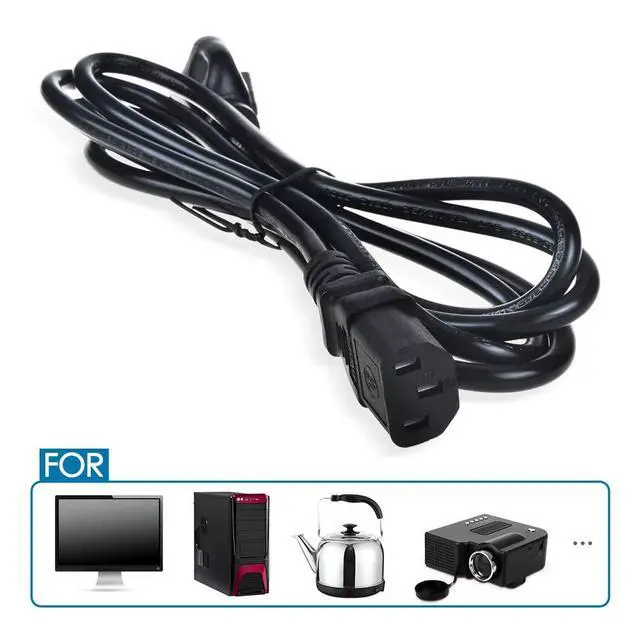 Alt view image 2 of 3 - 5ft AC Power Cord Cable Compatible with Dell UltraSharp 1908FP 1907FP T/C 19-inch LCD Monitor