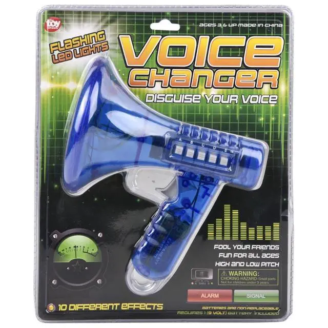 Alt view image 4 of 4 - Multi Voice Changer Cool Voice Changing Microphone with 10 Different Effects Kids Megaphone Toy With LED Lights, Voice Disguiser Gag Gift For Kids And Adults