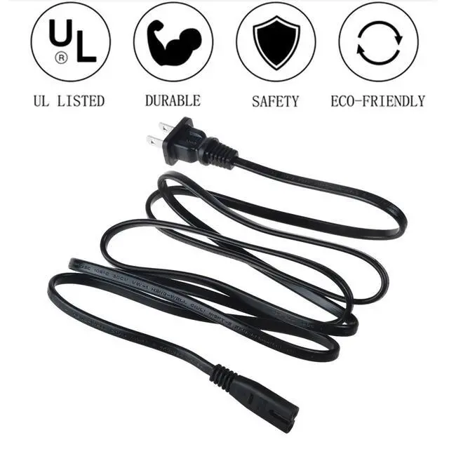 Alt view image 2 of 3 - 6ft/1.8m UL Listed AC in Power Cord Outlet Socket Plug Cable Lead for Sony CFD-50 CFD50 Digital CD Radio Stereo Cassette Player