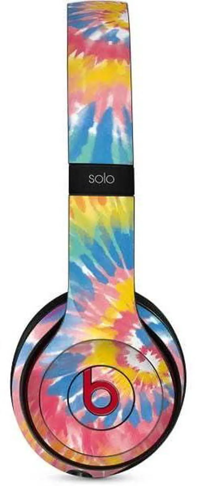 Main image of Decal Audio Skin Compatible with Beats Solo 3 Wireless - Rainbow Tie Dye Design