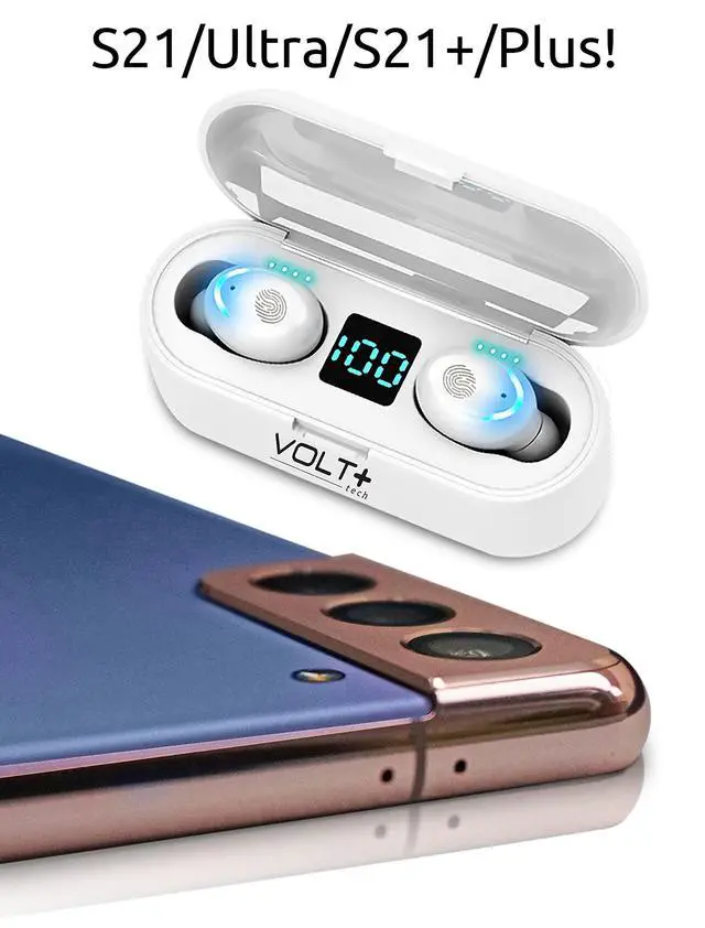 Alt view image 2 of 7 - Wireless V5.3 Bluetooth Earbuds Compatible with Xiaomi Poco X6 Pro and 2,000Mah PowerBank LED Display, Mic 8D Bass IPX7 Waterproof/Sweatproof