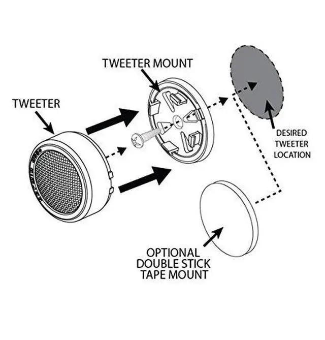Alt view image 2 of 3 - Cerwin Vega XED1T 1" 500W Car Audio Tweeters XED Series (2 Pairs)