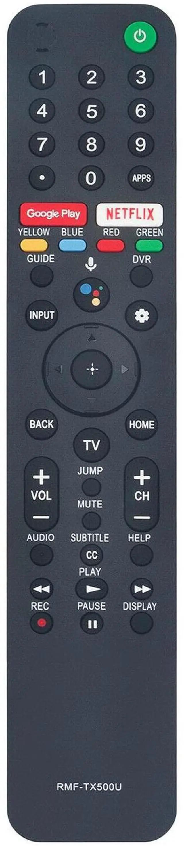 Main image of Replacement TV Remote Control Controller for Sony KD-75X750H KD-55X750H KD-65X750H 4K Ultra HD Smart TV