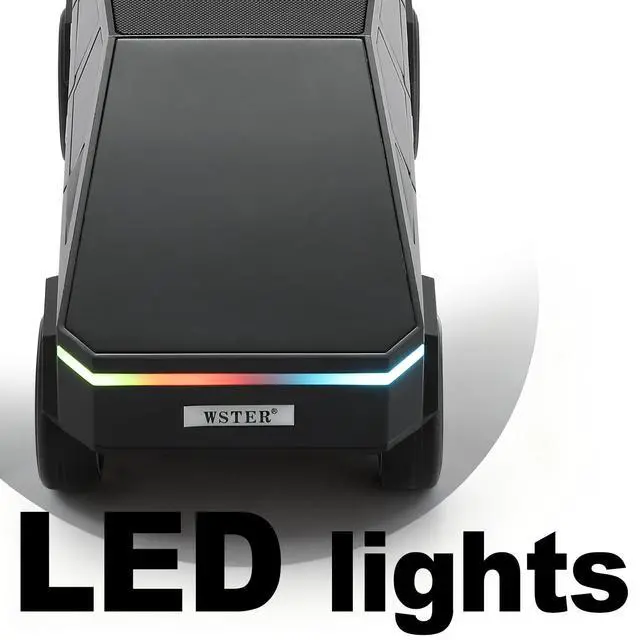 Alt view image 4 of 6 - Future-Style Truck Replica Bluetooth Speaker with LED Display Screen, TWS Stereo, FM, USB/TF Playback, LED Headlights, Mic Gift for Car Enthusiasts Model Fans & Gadget Collectors (Black)