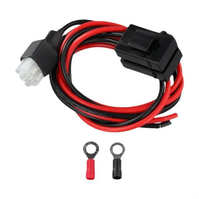 Alt view image 2 of 7 - 6-Pin DC Power Cable 30A Fuse 1M 16AWG Compatible With For Kenwood TS-50s TS-60s TS-140 TS-440 TS-450 And For ICOM IC-706 IC-718 IC-746 IC-756 Radios
