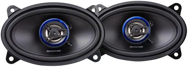 Main image of Street Machine 200W 4x6 Inch 2 Way Car Audio Coaxial Speakers | with Neo Mylar Soft Dome Tweeters for Crystal Clear Sound, Pair