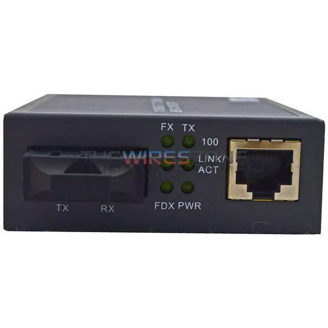 Alt view image 2 of 5 - CAT5/5e to Fiber Optic Switching Multi-Mode Fiber Converter (AGC-H21SC)