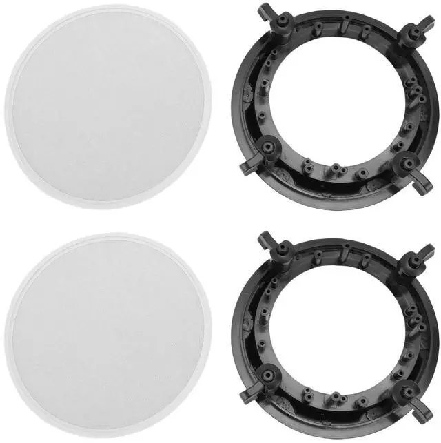 Main image of 2 Set Magnetic Speaker Grille Cover Ceiling Speaker Grill Metal Mesh Round Speaker Grill Cover with Protective Case, Outer Diameter 206mm, for Supermarket, Speaker Grills