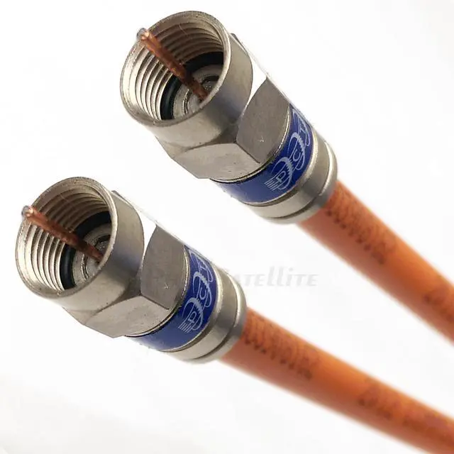Main image of 50ft Direct Burial Underground 3Ghz RG-6 Gel Coat Flooded Coaxial Cable Weather Seal Anti Corrosive Brass CONNECTORS Moisture & Soil Acidity Tolerance for Broadband Signal