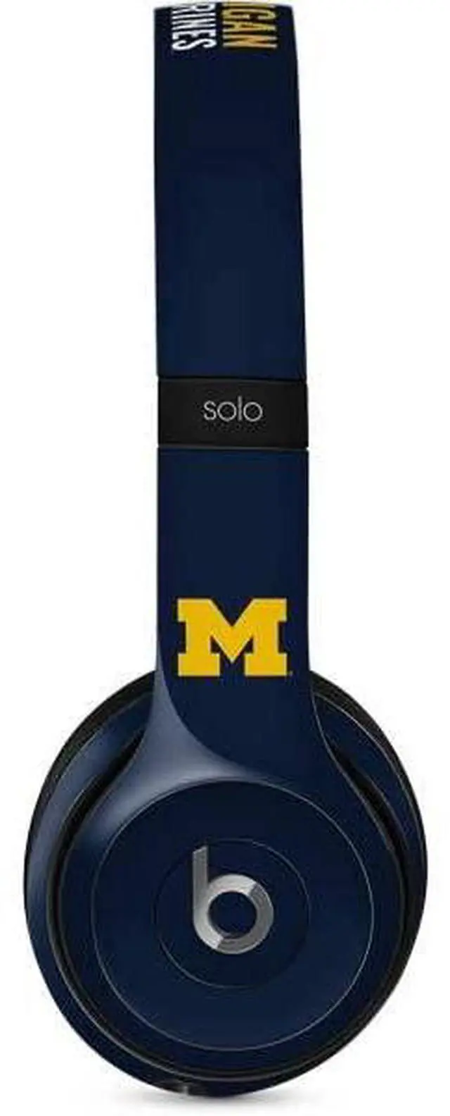 Main image of Decal Audio Skin Compatible with Beats Solo 2 Wired - Officially Licensed College Michigan Wolverines M Design