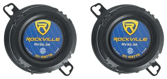 Alt view image 6 of 7 - RV35.3A 3.5" 3-Way CEA-Rated Car Speakers, 4 Ohm, 4-Pack | 200W Peak / 60W RMS, Polypropylene Cone, PEI Dome Tweeter, Super Tweeter, OFC Voice Coil, 70Hz-20kHz