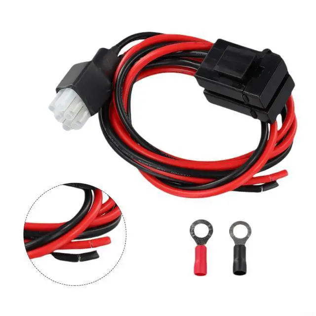 Alt view image 6 of 7 - 6-Pin DC Power Cable 30A Fuse 1M 16AWG Compatible With For Kenwood TS-50s TS-60s TS-140 TS-440 TS-450 And For ICOM IC-706 IC-718 IC-746 IC-756 Radios