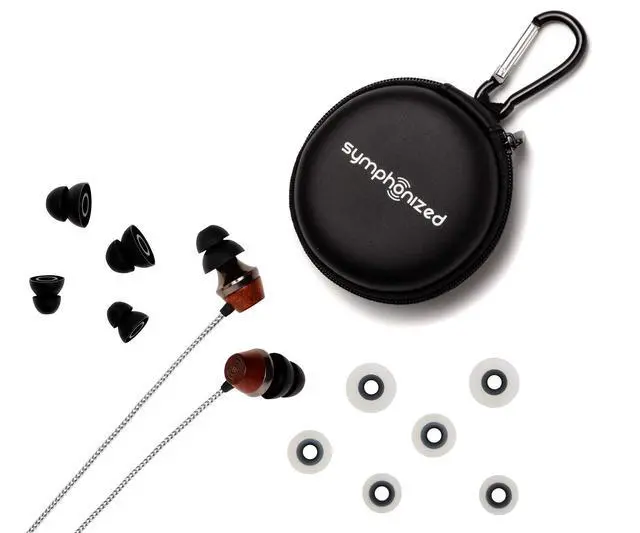 Alt view image 6 of 6 - ALN 2.0 Premium Genuine Wood in-Ear Noise-isolating Headphone, Earbud, Earphones with Innovative Shield Technology Cable and Mic (Silver)