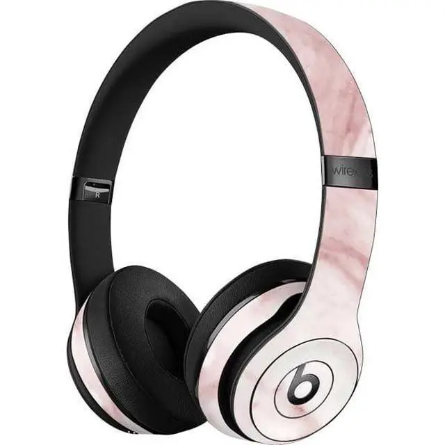 Alt view image 3 of 3 - Decal Audio Skin Compatible with Beats Solo 3 Wireless - Pink Marble Design