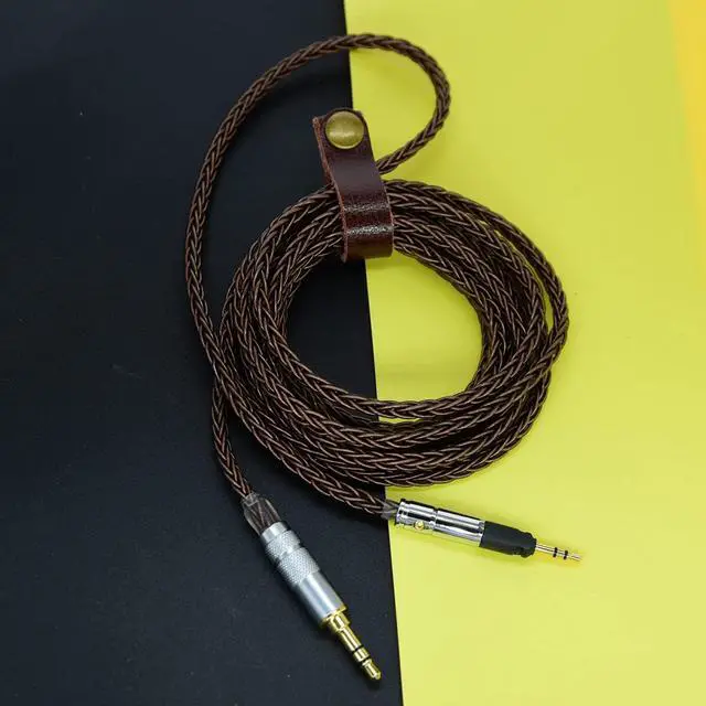Alt view image 2 of 7 - Cable 3.5 Stereo to 2.5 mm Audio Cables for Sennheise HD595 558 518 598 Cs SE SR HD599/569 560 s 579 2.30i 2.20S 2.30g Headphone (2.5m(8.2ft), Brown)