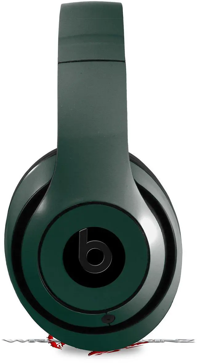 Main image of Skin Decal Wrap Compatible with Beats Studio 2 and 3 Wired and Wirelesss Solids Collection Hunter Green Skin Only Headphones NOT Included