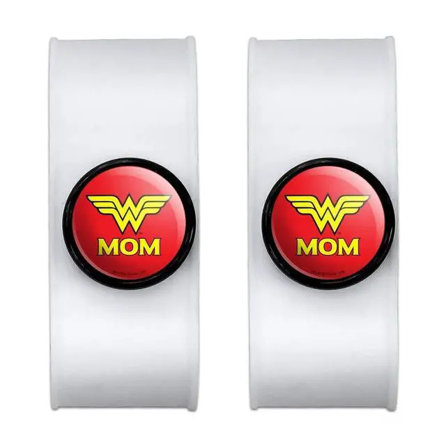 Alt view image 5 of 6 - Wonder Woman Wonder Mom Logo Headphone, Wire Organizer Set of 2, Black
