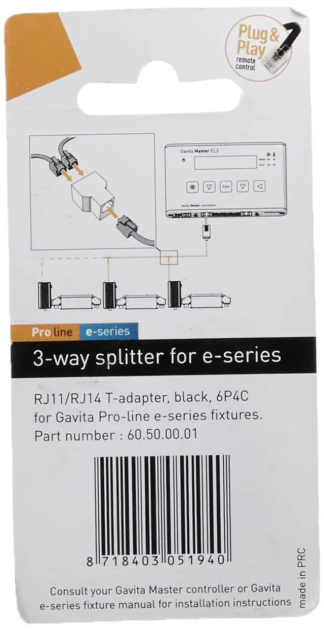 Alt view image 3 of 5 - 906187 3 Way Rj14 Cable Splitter