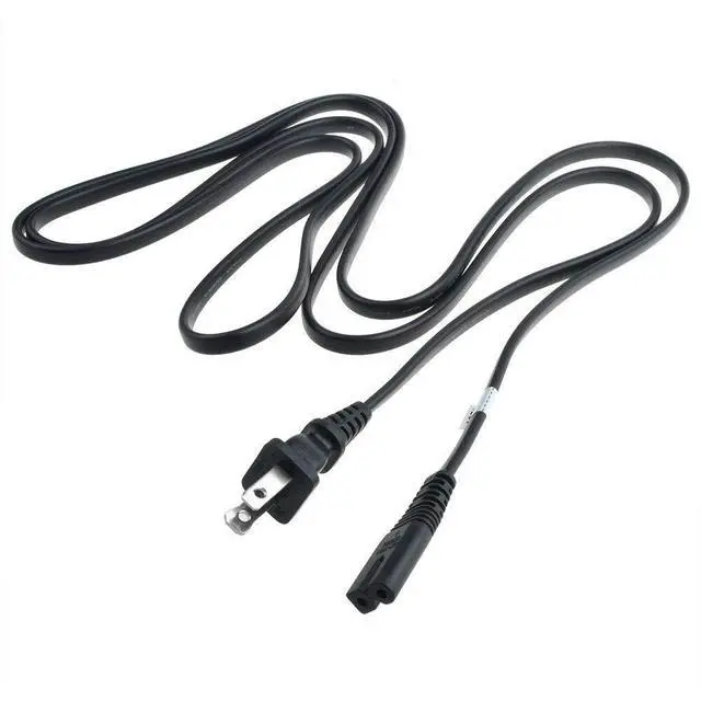 Alt view image 2 of 2 - Replacement 5FT 2Prong AC Power Cord Cable For Toshiba TY-CKM39 Portable MP3 CD Cassette Boombox